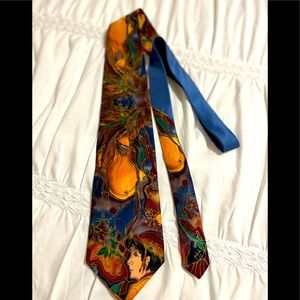 Sleeping Beauty tie originated from original Grace Newburger watercolor